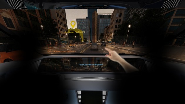 手势识别控制改善了驾驶员与车辆之间的直观交互